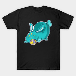 Space Alien Bunny Blue T-Shirt